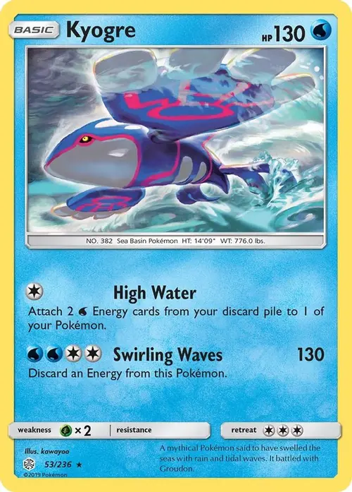 Kyogre card art