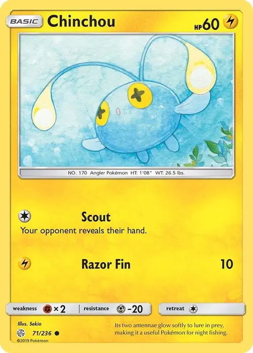 Chinchou card art