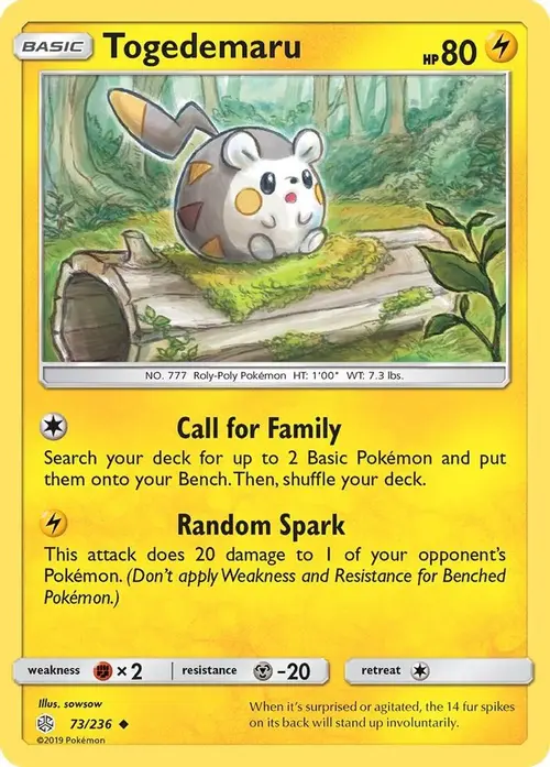 Togedemaru - 73/236 card art