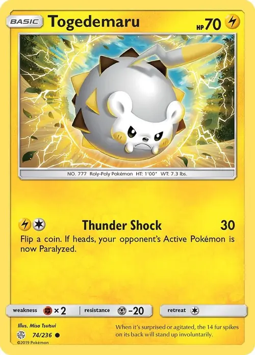 Togedemaru - 74/236 card art