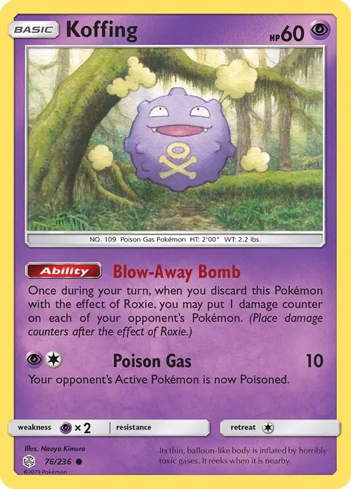 Koffing card art