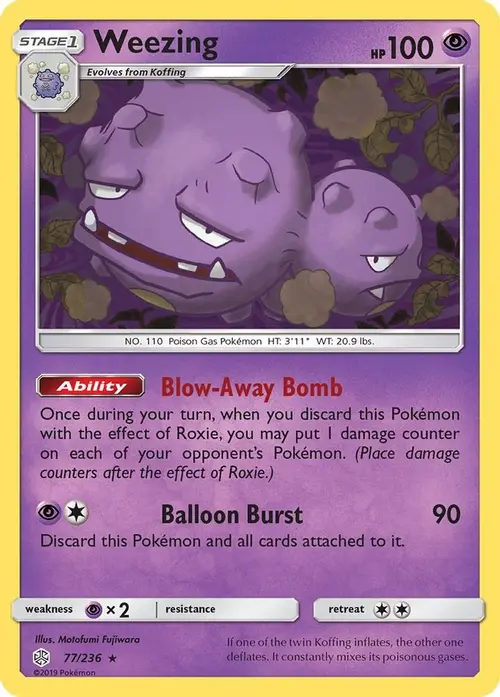 Weezing card art