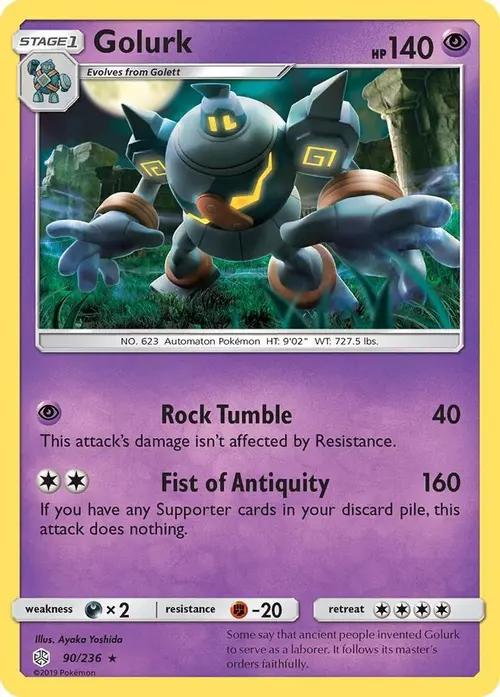 Golurk card art