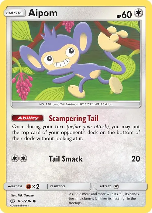 Aipom card art