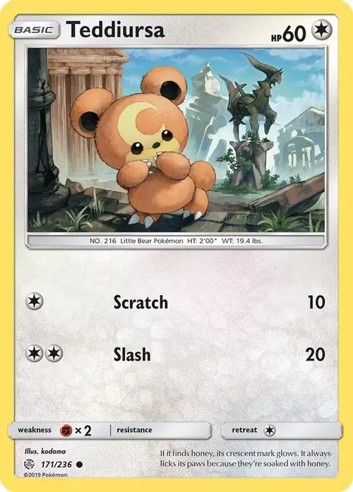 Teddiursa card art