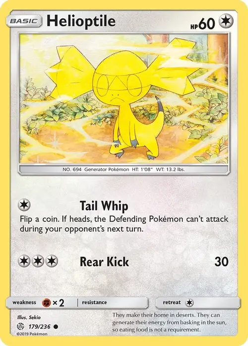 Helioptile card art