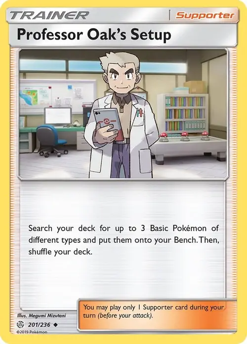 Professor Oak's Setup card art