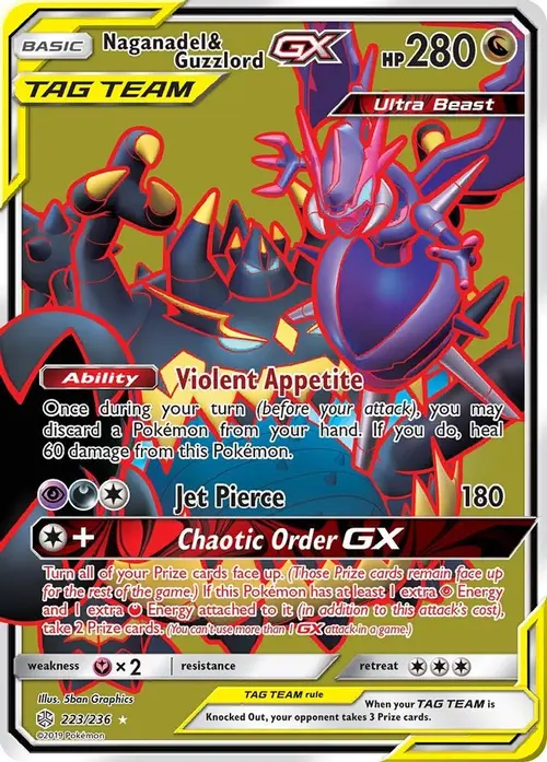 Naganadel & Guzzlord GX (Full Art) card art