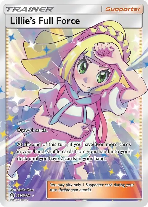 Lillie's Full Force (Full Art) card art