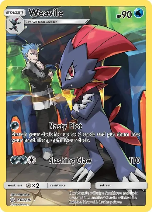 Weavile (Secret) card art