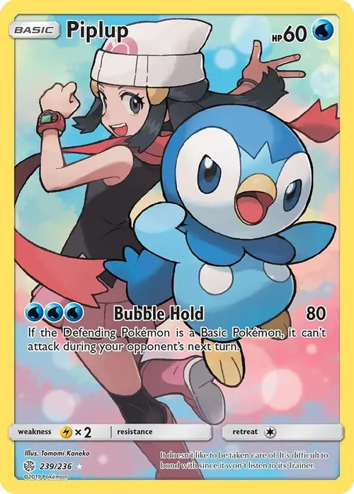 Piplup (Secret) card art