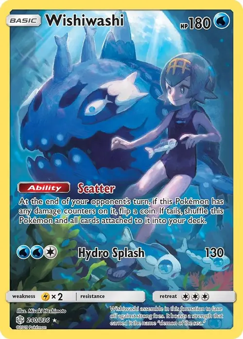 Wishiwashi (Secret) card art