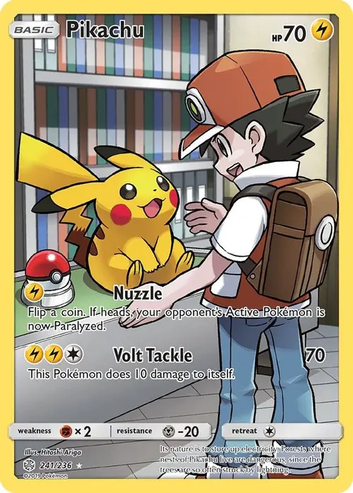 Pikachu (Secret) card art