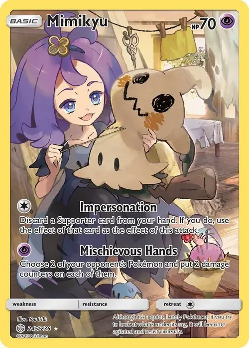 Mimikyu (Secret) card art
