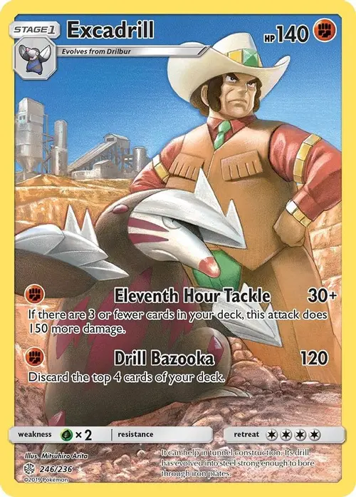 Excadrill (Secret) card art