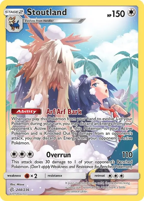 Stoutland (Secret) card art