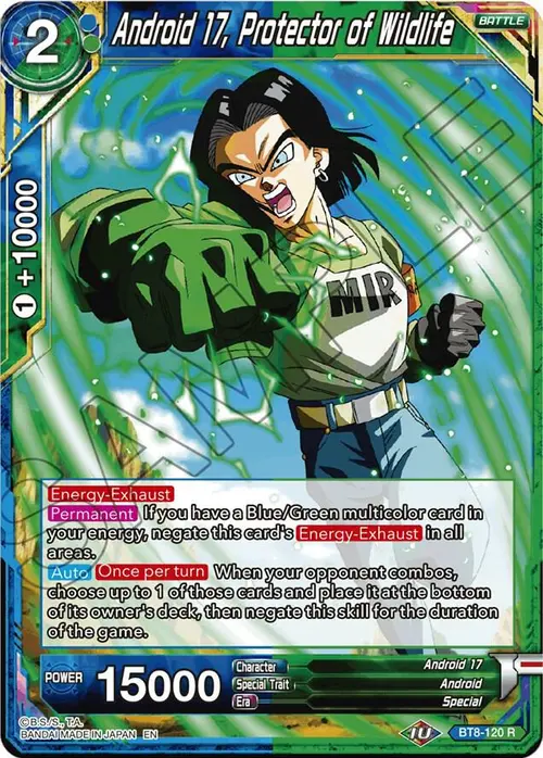 Android 17, Protector of Wildlife card art