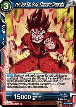 Kaio-Ken Son Goku, Strenuous Onslaught card art