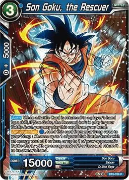 Son Goku, the Rescuer card art