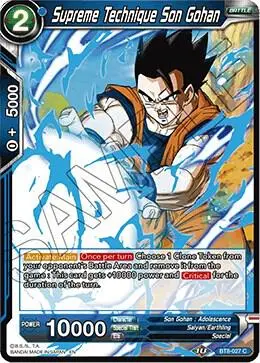 Supreme Technique Son Gohan card art