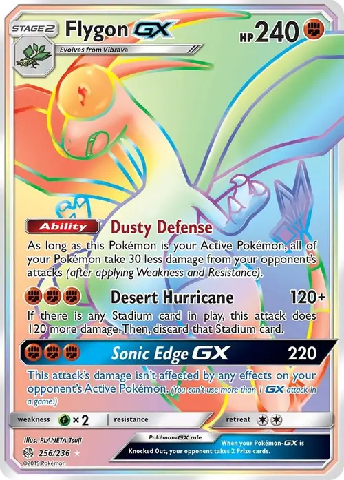 Flygon GX (Secret) card art