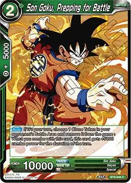 Son Goku, Prepping for Battle card art