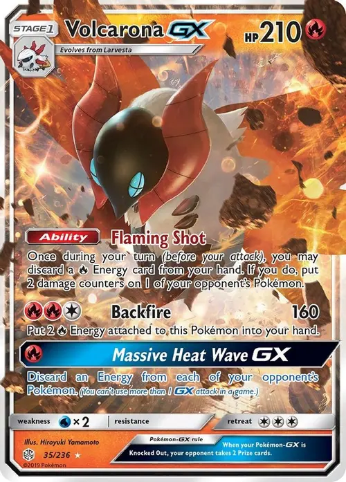Volcarona GX card art