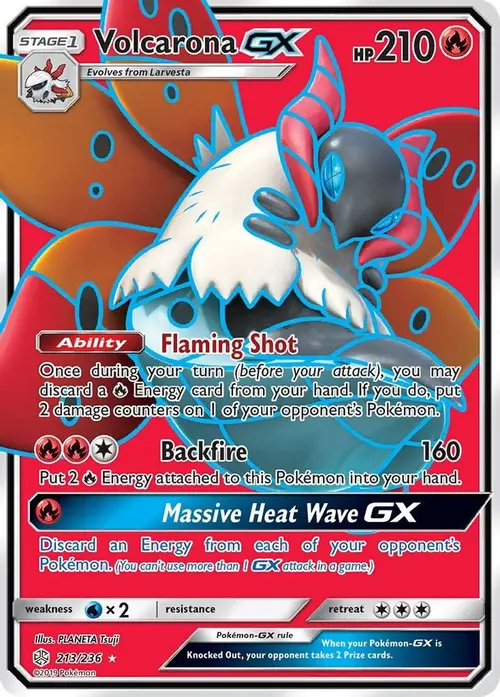 Volcarona GX (Full Art) card art