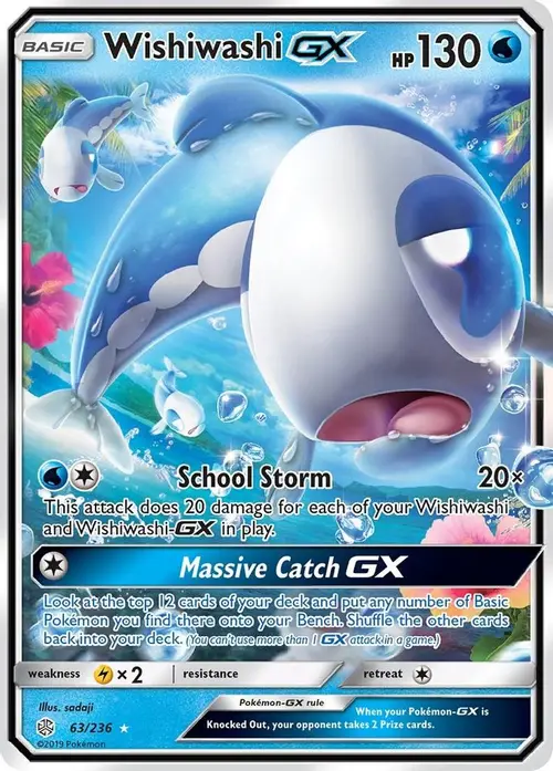Wishiwashi GX card art