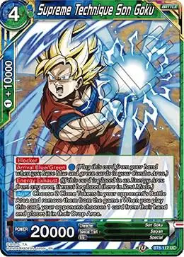 Supreme Technique Son Goku card art