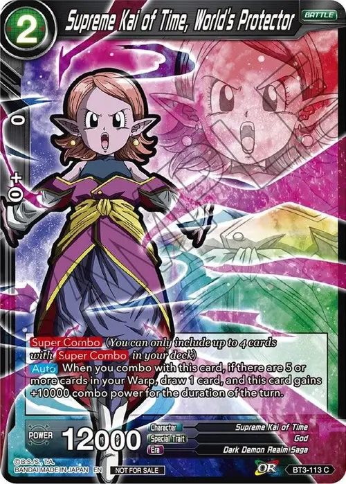 Supreme Kai of Time, World's Protector (Event Pack 05) card art