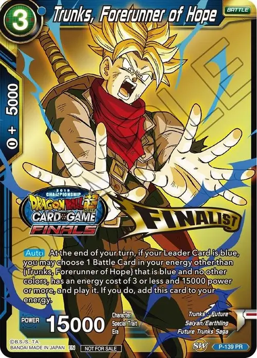 Trunks, Forerunner of Hope (Championship Final 2019) (Finalist) card art