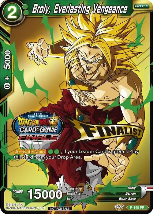 Broly, Everlasting Vengeance (Championship Final 2019) (Finalist) card art