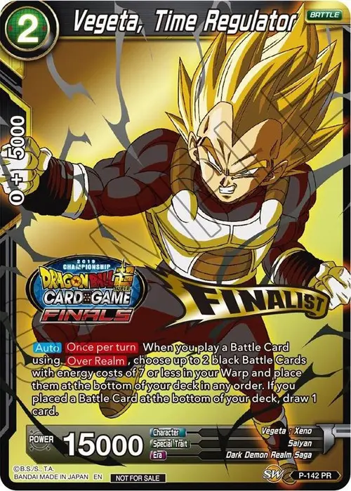 Vegeta, Time Regulator (Championship Final 2019) (Finalist) card art