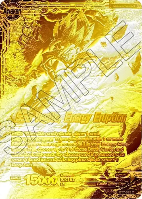 Son Goku & Vegeta // SSB Vegito, Energy Eruption (Championship Final 2019) (Gold Metal Foil) card art