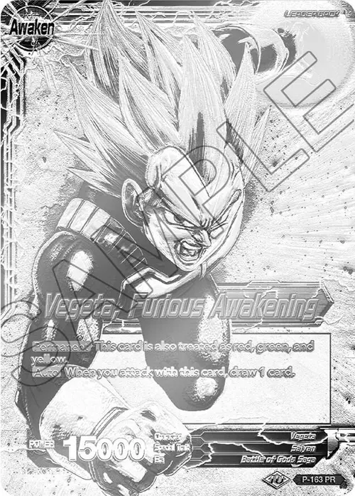 Vegeta // Vegeta, Furious Awakening (Championship Final 2019) (SIlver Metal Foil) card art