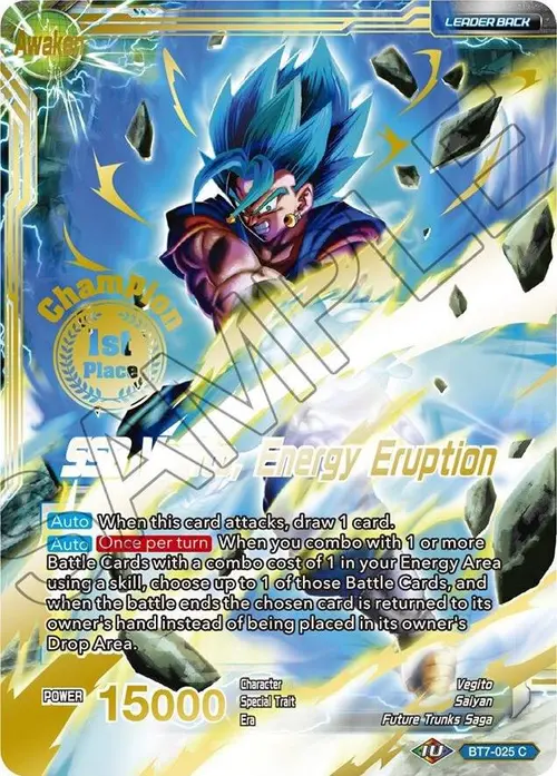 Son Goku & Vegeta // SSB Vegito, Energy Eruption (Championship Final 2019) (1st Place) card art