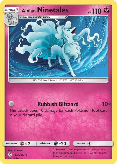 Alolan Ninetales card art