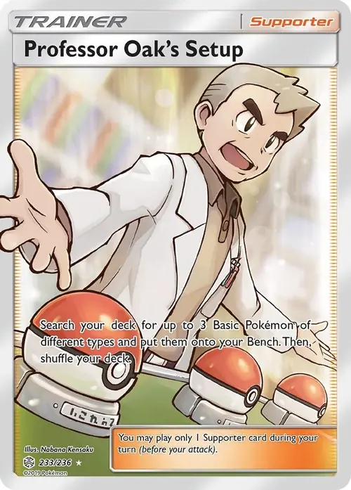 Professor Oak's Setup (Full Art) card art