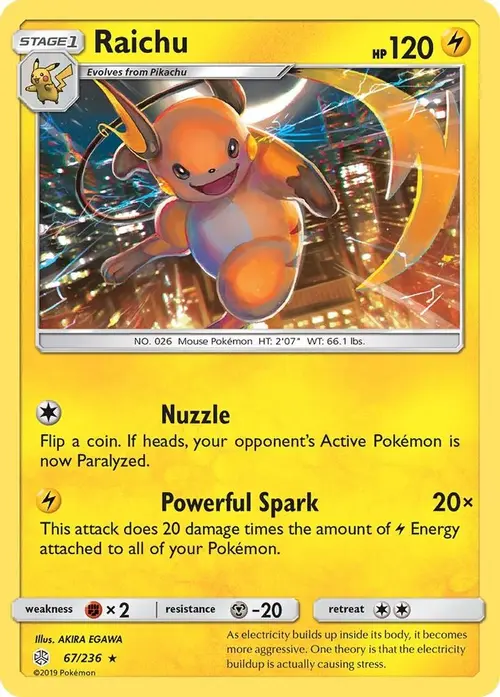 Raichu card art