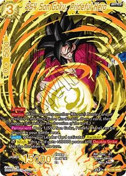 SS4 Son Goku, Prideful Hero card art