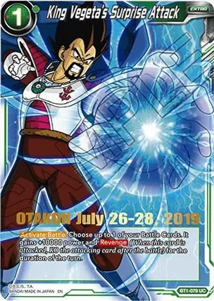 King Vegeta's Surprise Attack (OTAKON 2019) card art