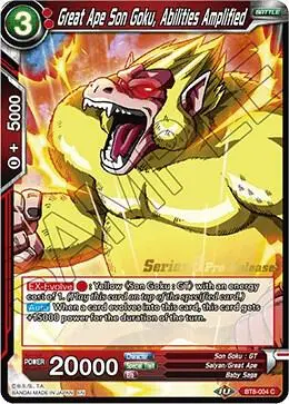 Great Ape Son Goku, Abilities Amplified card art