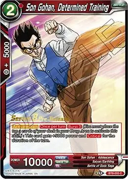 Son Gohan, Determined Training card art