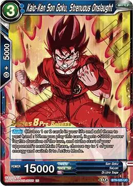 Kaio-Ken Son Goku, Strenuous Onslaught card art