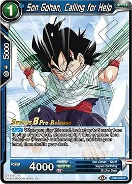 Son Gohan, Calling for Help card art