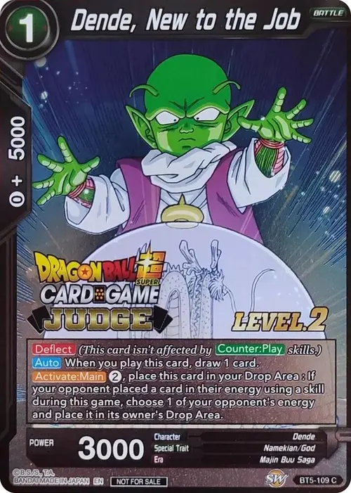 Dende, New to the Job (Level 2) card art
