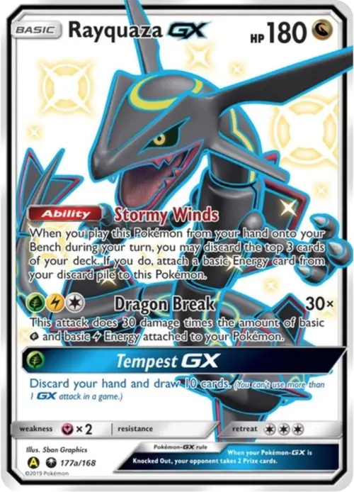 Rayquaza GX card art