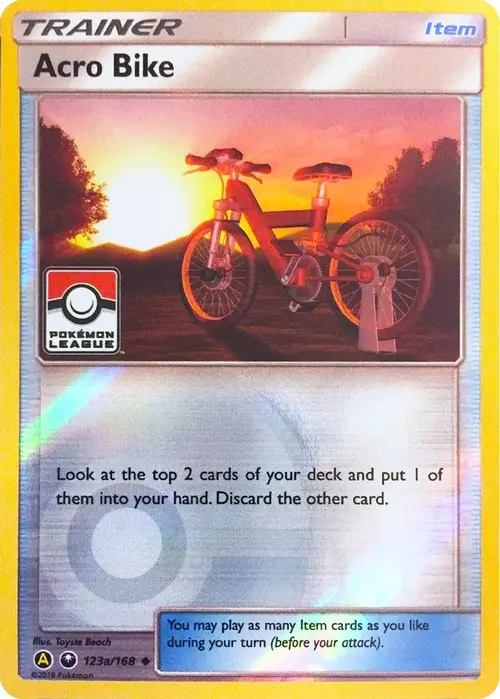 Acro Bike - 123a/168 (Pokemon League) card art
