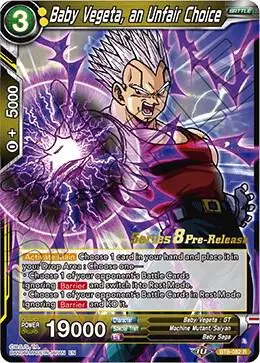 Baby Vegeta, an Unfair Choice card art
